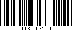 Código de barras (EAN, GTIN, SKU, ISBN): '0086279061980'