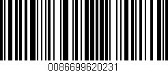 Código de barras (EAN, GTIN, SKU, ISBN): '0086699620231'