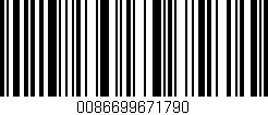 Código de barras (EAN, GTIN, SKU, ISBN): '0086699671790'