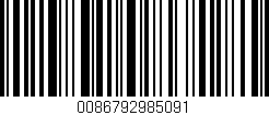 Código de barras (EAN, GTIN, SKU, ISBN): '0086792985091'