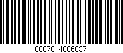 Código de barras (EAN, GTIN, SKU, ISBN): '0087014006037'