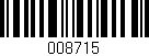 Código de barras (EAN, GTIN, SKU, ISBN): '008715'
