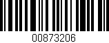 Código de barras (EAN, GTIN, SKU, ISBN): '00873206'