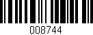 Código de barras (EAN, GTIN, SKU, ISBN): '008744'