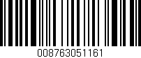 Código de barras (EAN, GTIN, SKU, ISBN): '008763051161'