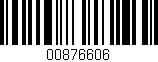 Código de barras (EAN, GTIN, SKU, ISBN): '00876606'