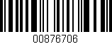 Código de barras (EAN, GTIN, SKU, ISBN): '00876706'