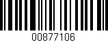 Código de barras (EAN, GTIN, SKU, ISBN): '00877106'