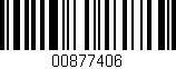 Código de barras (EAN, GTIN, SKU, ISBN): '00877406'