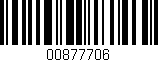 Código de barras (EAN, GTIN, SKU, ISBN): '00877706'
