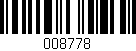 Código de barras (EAN, GTIN, SKU, ISBN): '008778'