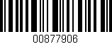 Código de barras (EAN, GTIN, SKU, ISBN): '00877906'