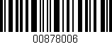 Código de barras (EAN, GTIN, SKU, ISBN): '00878006'