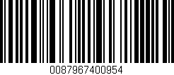 Código de barras (EAN, GTIN, SKU, ISBN): '0087967400954'