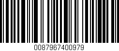 Código de barras (EAN, GTIN, SKU, ISBN): '0087967400979'