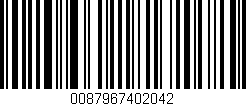 Código de barras (EAN, GTIN, SKU, ISBN): '0087967402042'
