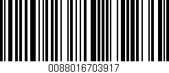 Código de barras (EAN, GTIN, SKU, ISBN): '0088016703917'