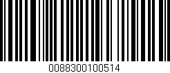 Código de barras (EAN, GTIN, SKU, ISBN): '0088300100514'