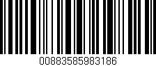 Código de barras (EAN, GTIN, SKU, ISBN): '00883585983186'