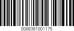 Código de barras (EAN, GTIN, SKU, ISBN): '0088381001175'