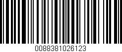 Código de barras (EAN, GTIN, SKU, ISBN): '0088381026123'