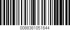 Código de barras (EAN, GTIN, SKU, ISBN): '0088381051644'