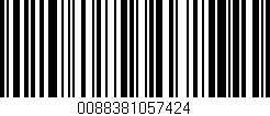 Código de barras (EAN, GTIN, SKU, ISBN): '0088381057424'