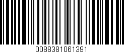 Código de barras (EAN, GTIN, SKU, ISBN): '0088381061391'