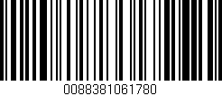 Código de barras (EAN, GTIN, SKU, ISBN): '0088381061780'