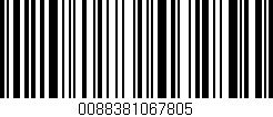 Código de barras (EAN, GTIN, SKU, ISBN): '0088381067805'