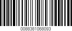 Código de barras (EAN, GTIN, SKU, ISBN): '0088381068093'