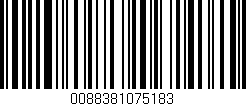 Código de barras (EAN, GTIN, SKU, ISBN): '0088381075183'