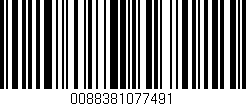 Código de barras (EAN, GTIN, SKU, ISBN): '0088381077491'