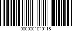 Código de barras (EAN, GTIN, SKU, ISBN): '0088381078115'