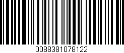 Código de barras (EAN, GTIN, SKU, ISBN): '0088381078122'