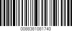 Código de barras (EAN, GTIN, SKU, ISBN): '0088381081740'