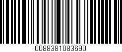 Código de barras (EAN, GTIN, SKU, ISBN): '0088381083690'