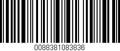 Código de barras (EAN, GTIN, SKU, ISBN): '0088381083836'