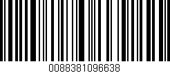 Código de barras (EAN, GTIN, SKU, ISBN): '0088381096638'