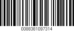 Código de barras (EAN, GTIN, SKU, ISBN): '0088381097314'