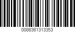 Código de barras (EAN, GTIN, SKU, ISBN): '0088381313353'