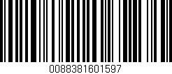 Código de barras (EAN, GTIN, SKU, ISBN): '0088381601597'