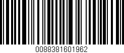 Código de barras (EAN, GTIN, SKU, ISBN): '0088381601962'