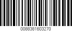 Código de barras (EAN, GTIN, SKU, ISBN): '0088381603270'