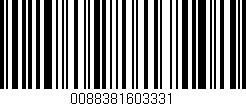 Código de barras (EAN, GTIN, SKU, ISBN): '0088381603331'