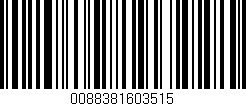 Código de barras (EAN, GTIN, SKU, ISBN): '0088381603515'