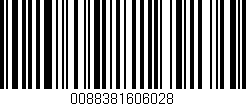 Código de barras (EAN, GTIN, SKU, ISBN): '0088381606028'