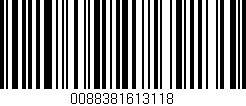 Código de barras (EAN, GTIN, SKU, ISBN): '0088381613118'