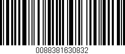 Código de barras (EAN, GTIN, SKU, ISBN): '0088381630832'