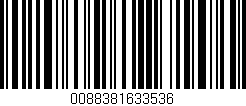 Código de barras (EAN, GTIN, SKU, ISBN): '0088381633536'